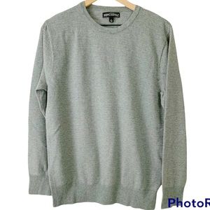 J. Crew Cotton Crew Neck Gray Sweater Medium